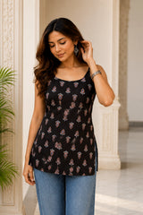 Black Triangle Cami Top for Girls