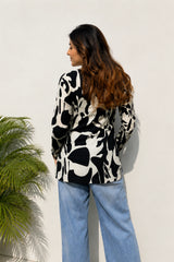 Cow Pattern Blossom Top for Girls