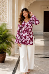 Pink Floral Blossom Top for Girls