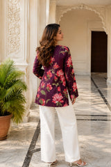 Purple Lotus Blossom Top for Girls